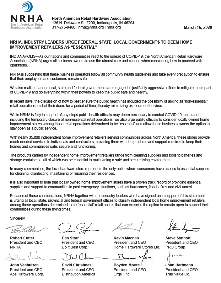 “Essential” Small Businesses