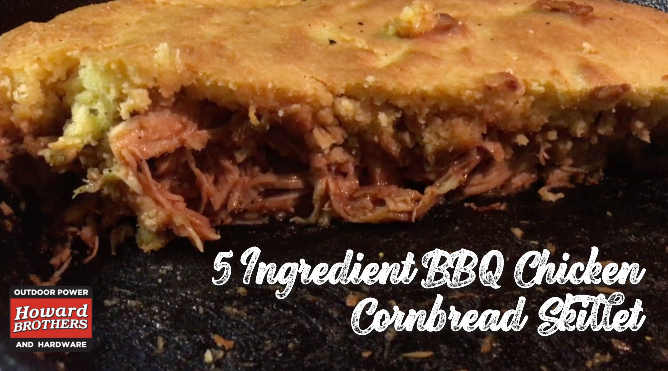 Traeger Cook - 5 Ingredient BBQ Chicken Cornbread Skillet