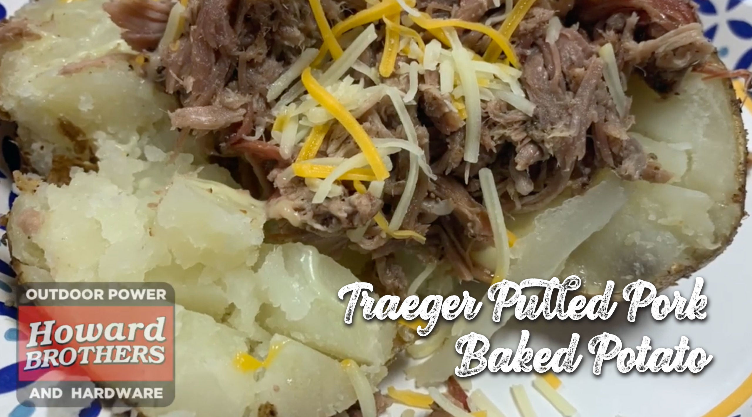 Traeger Cook- Pulled Pork Baked Potato