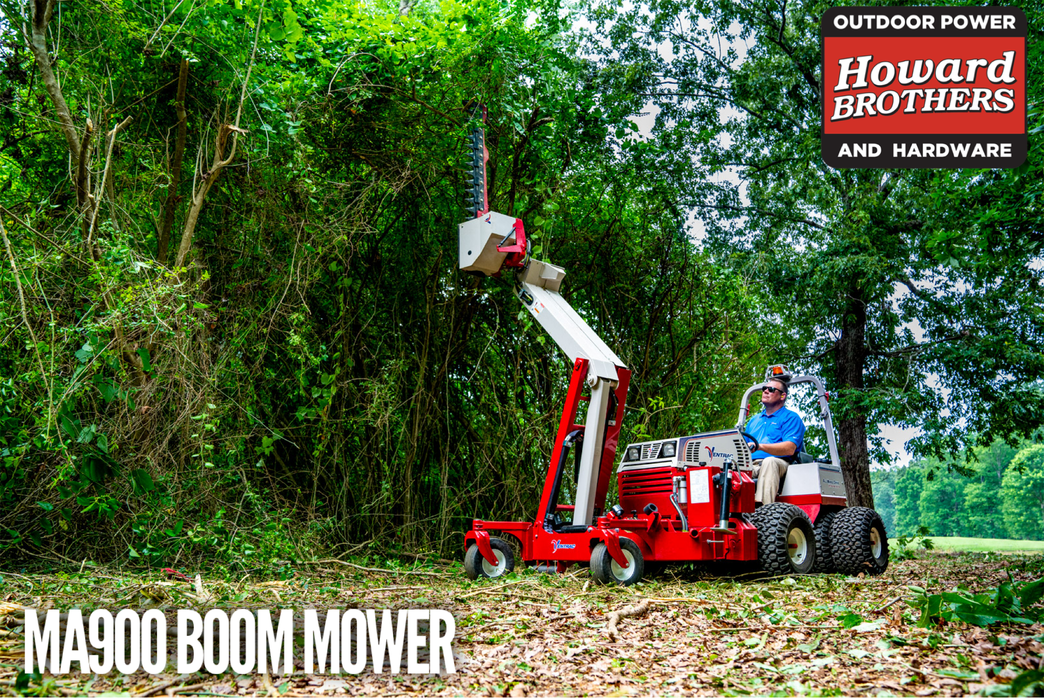 The Ventrac MA900 Boom Mower has stats for days