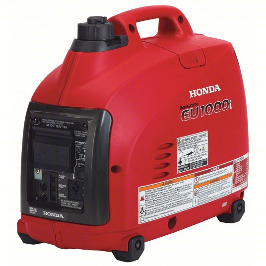 HONDA Portable Generator Inverter, Gasoline, 900 W Running, 1,000 W S